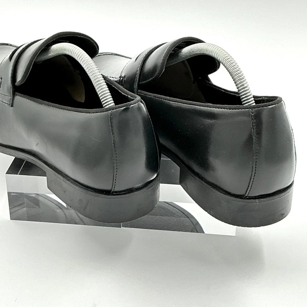 Gordon Rush Mens Size 11 Black Dress Penny Loafer Shoes Morgan